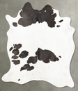 Black and White X-Large Brazilian Cowhide Rug 7'9"H x 6'5"W #B26248 by Hudson Hides