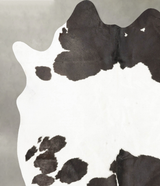 Black and White X-Large Brazilian Cowhide Rug 7'9"H x 6'5"W #B26248 by Hudson Hides