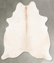 Ivory with Beige Large Brazilian Cowhide Rug 6'11"H x 5'9"W #B26281 by Hudson Hides