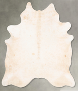 Ivory with Beige XX-Large Brazilian Cowhide Rug 7'9"H x 6'8"W #B26297 by Hudson Hides