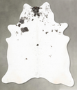 Salt and Pepper Black X-Large Brazilian Cowhide Rug 7'7"H x 6'3"W #B26309 by Hudson Hides