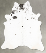 Salt and Pepper Black X-Large Brazilian Cowhide Rug 7'7"H x 6'3"W #B26309 by Hudson Hides