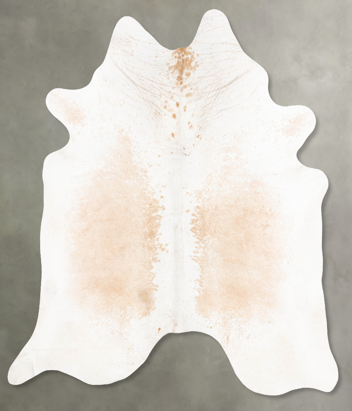 Beige and White Cowhide Rug #B26316