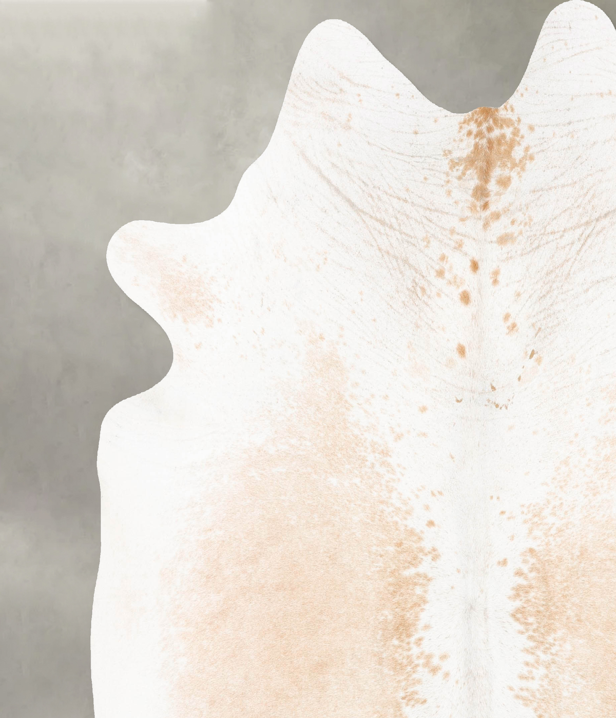 Beige and White Cowhide Rug #B26316