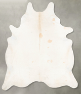 Ivory with Beige XX-Large Brazilian Cowhide Rug 8'0"H x 6'9"W #B26319 by Hudson Hides