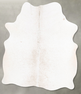 Ivory with Beige Large Brazilian Cowhide Rug 6'2"H x 4'11"W #B26385 by Hudson Hides