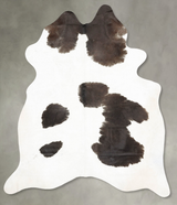 Black and White X-Large Brazilian Cowhide Rug 7'4"H x 6'0"W #B26452 by Hudson Hides