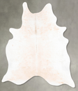Ivory with Beige X-Large Brazilian Cowhide Rug 7'6"H x 6'3"W #B26456 by Hudson Hides