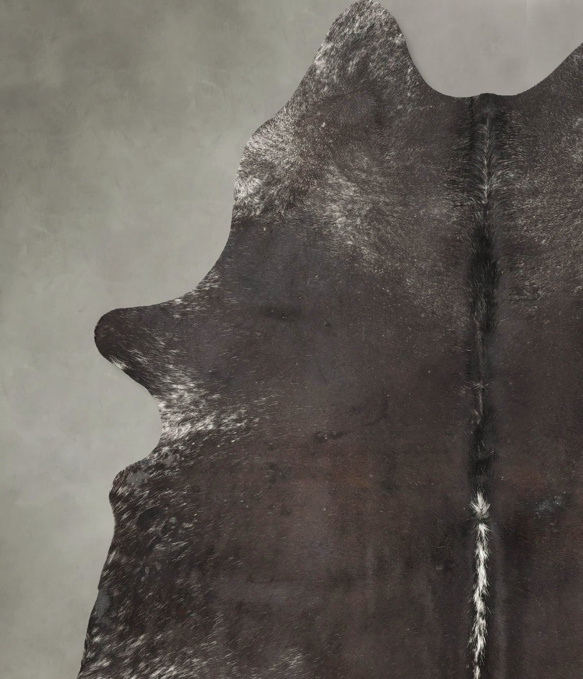 Salt and Pepper Black X-Large Brazilian Cowhide Rug 7'9"H x 5'9"W #B26461 by Hudson Hides