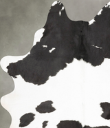 Black and White X-Large Brazilian Cowhide Rug 7'4"H x 6'0"W #B26492 by Hudson Hides