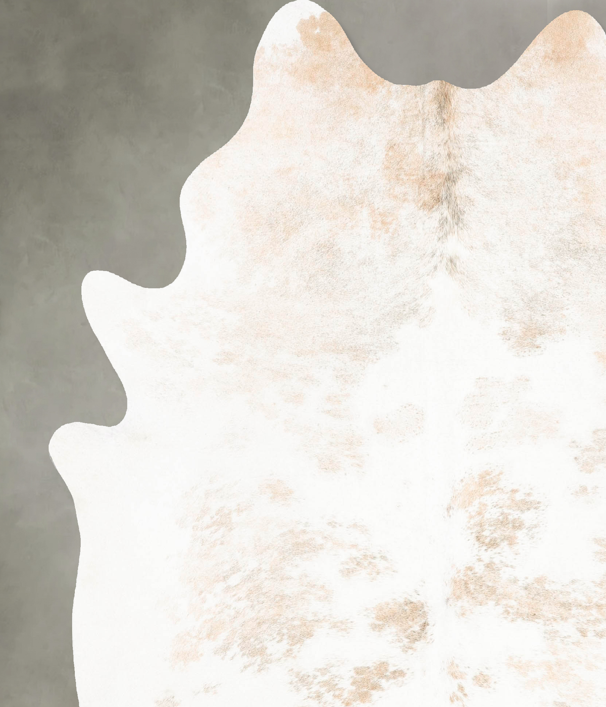Beige and White XX-Large Brazilian Cowhide Rug 7'9"H x 6'6"W #B26501 by Hudson Hides