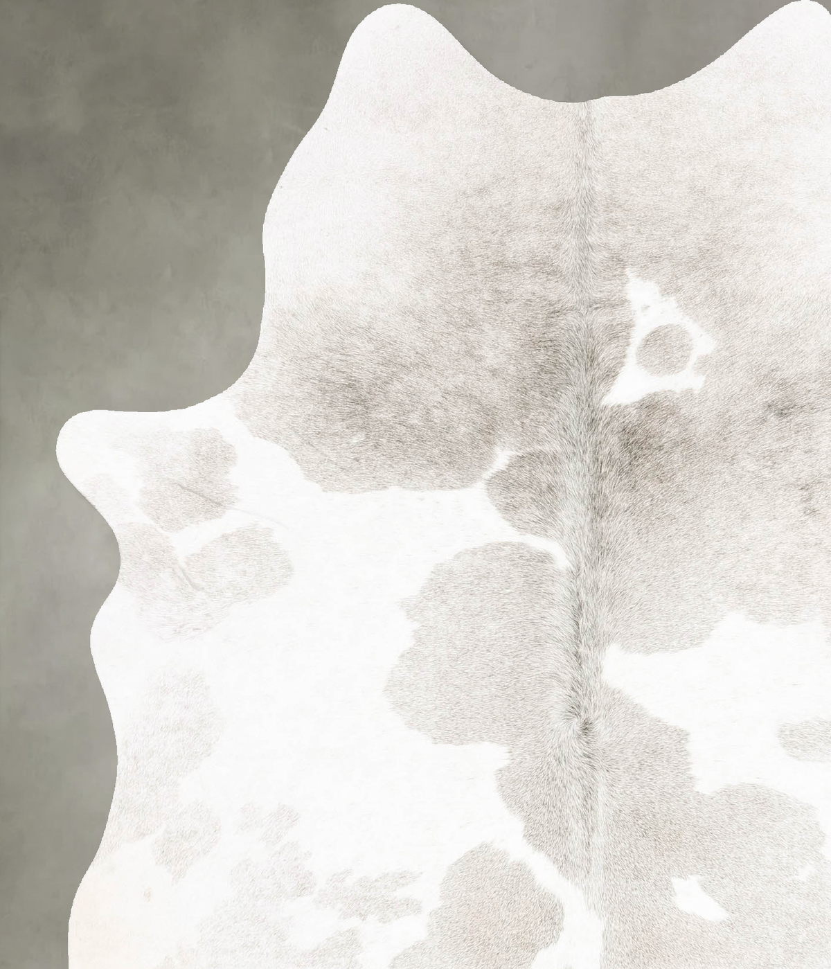 Medium Grey Large Brazilian Cowhide Rug 7'1"H x 5'7"W #B26515 by Hudson Hides