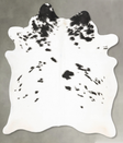 Black and White Large Brazilian Cowhide Rug 6'8"H x 5'7"W #B26533 by Hudson Hides