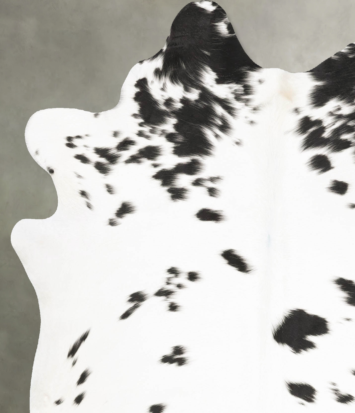 Black and White Large Brazilian Cowhide Rug 6'8"H x 5'7"W #B26533 by Hudson Hides
