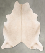 Champagne X-Large Brazilian Cowhide Rug 7'1"H x 6'0"W #B26548 by Hudson Hides