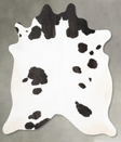 Black and White X-Large Brazilian Cowhide Rug 7'2"H x 6'6"W #B26550 by Hudson Hides