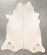 Champagne X-Large Brazilian Cowhide Rug 7'4"H x 6'7"W #B26559 by Hudson Hides