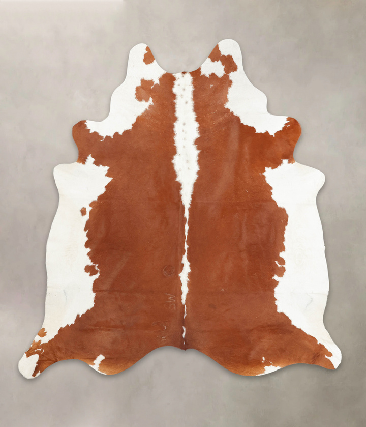 Hereford XX-Large Brazilian Cowhide Rug 8'0"H x 7'5"W #B2659 by Hudson Hides