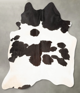 Black and White X-Large Brazilian Cowhide Rug 7'4"H x 6'4"W #B26605 by Hudson Hides