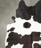 Black and White X-Large Brazilian Cowhide Rug 7'4"H x 6'4"W #B26605 by Hudson Hides