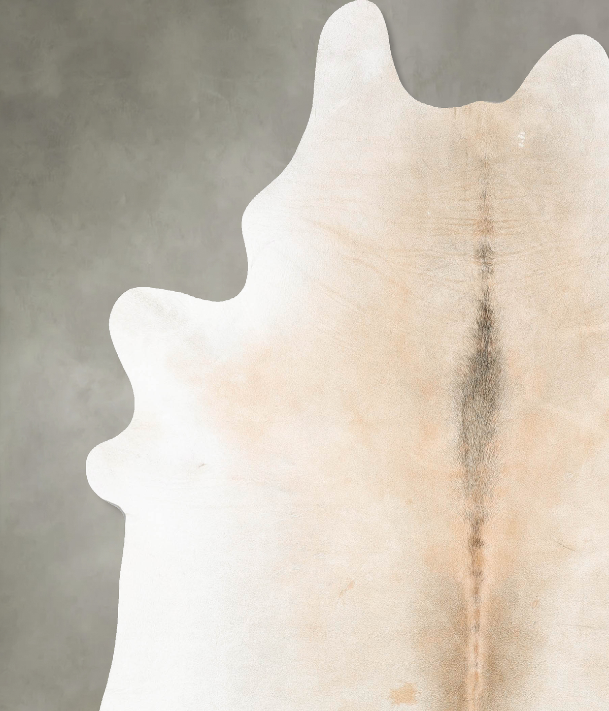 Grey with Beige Cowhide Rug #B26636