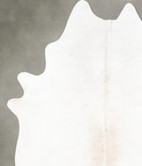 Ivory with Beige X-Large Brazilian Cowhide Rug 7'9"H x 6'4"W #B26642 by Hudson Hides