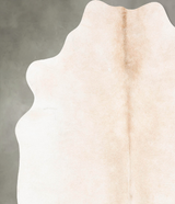 Ivory with Beige X-Large Brazilian Cowhide Rug 7'3"H x 6'5"W #B26653 by Hudson Hides