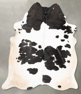 Black and White XX-Large Brazilian Cowhide Rug 8'0"H x 6'9"W #B26686 by Hudson Hides