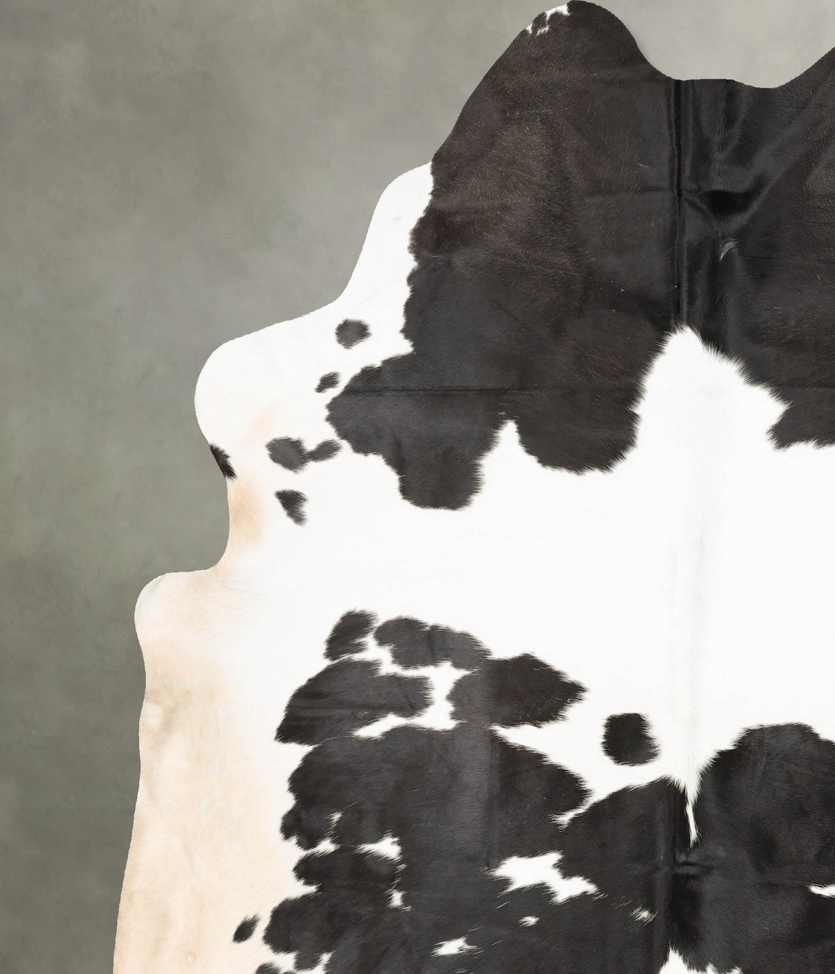 Black and White XX-Large Brazilian Cowhide Rug 8'0"H x 6'9"W #B26686 by Hudson Hides