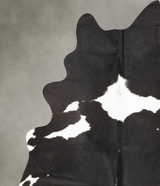 Black and White XX-Large Brazilian Cowhide Rug 8'2"H x 6'3"W #B26702 by Hudson Hides