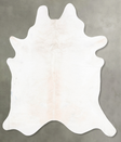 Ivory with Beige XX-Large Brazilian Cowhide Rug 8'2"H x 7'6"W #B26713 by Hudson Hides
