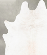 Ivory with Beige XX-Large Brazilian Cowhide Rug 8'2"H x 7'6"W #B26713 by Hudson Hides