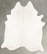 Ivory with Beige XX-Large Brazilian Cowhide Rug 8'4"H x 7'4"W #B26729 by Hudson Hides