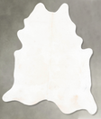 Ivory with Beige XX-Large Brazilian Cowhide Rug 7'7"H x 6'8"W #B26730 by Hudson Hides