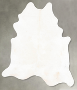 Ivory with Beige XX-Large Brazilian Cowhide Rug 7'7"H x 6'8"W #B26730 by Hudson Hides