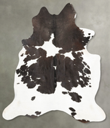 Black and White XX-Large Brazilian Cowhide Rug 7'9"H x 6'8"W #B26732 by Hudson Hides
