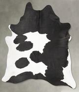 Black and White XX-Large Brazilian Cowhide Rug 8'5"H x 6'7"W #B26765 by Hudson Hides