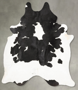 Black and White XX-Large Brazilian Cowhide Rug 8'7"H x 6'9"W #B26779 by Hudson Hides