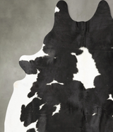 Black and White XX-Large Brazilian Cowhide Rug 8'7"H x 6'9"W #B26779 by Hudson Hides