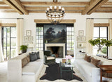 Solid Black XX-Large Brazilian Cowhide Rug 7'2"H x 6'11"W #B2685 by Hudson Hides