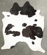 Black and White X-Large Brazilian Cowhide Rug 7'6"H x 5'11"W #B26861 by Hudson Hides