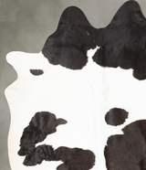 Black and White X-Large Brazilian Cowhide Rug 7'6"H x 5'11"W #B26861 by Hudson Hides