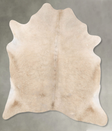 Champagne Large Brazilian Cowhide Rug 6'9"H x 5'11"W #B26908 by Hudson Hides