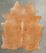 Solid Brown Large Brazilian Cowhide Rug 7'0"H x 5'6"W #B26913 by Hudson Hides