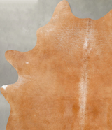 Solid Brown Large Brazilian Cowhide Rug 7'0"H x 5'6"W #B26913 by Hudson Hides