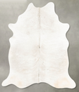 Light Grey X-Large Brazilian Cowhide Rug 7'6"H x 5'11"W #B26933 by Hudson Hides