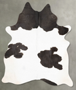 Black and White X-Large Brazilian Cowhide Rug 8'3"H x 5'10"W #B26934 by Hudson Hides