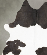 Black and White X-Large Brazilian Cowhide Rug 8'3"H x 5'10"W #B26934 by Hudson Hides