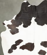Black and White XX-Large Brazilian Cowhide Rug 8'10"H x 6'11"W #B26952 by Hudson Hides