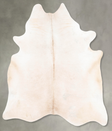 Ivory with Beige XX-Large Brazilian Cowhide Rug 8'4"H x 6'7"W #B26963 by Hudson Hides